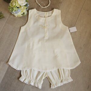 Strasburg Yellow Dress and Pantaloon Bloomer Set Vacation Summer  RARE FIND NEW